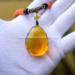 Crystal Clear Honey Green Pendant 2