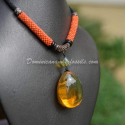 Crystal Clear Honey Green Pendant 9