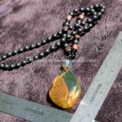 Dominican Amber Pendant With Diptera Fossil Inclusion  8