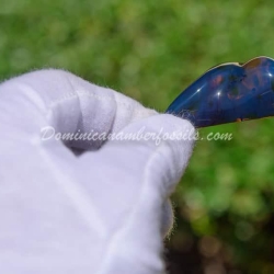 Dominican Amber Pendant With Green Spots