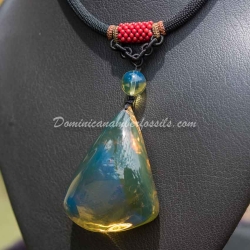 Dominican Bicolor Blue And Green Pendant 10