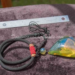 Dominican Bicolor Blue And Green Pendant 5