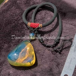 Dominican Bicolor Blue And Green Pendant 6