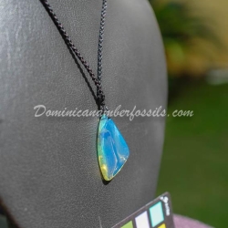 Electric Blue Amber Sail Shape 3