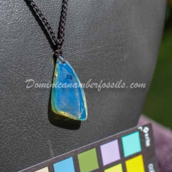 Electric Blue Amber Sail Shape 5