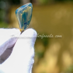 Electric Blue Amber Sail Shape 7