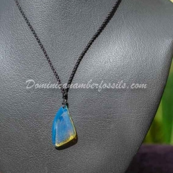 Electric Blue Amber Sail Shape