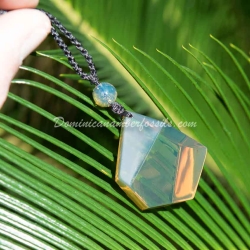 Faceted Dominican Amber Pendant 3