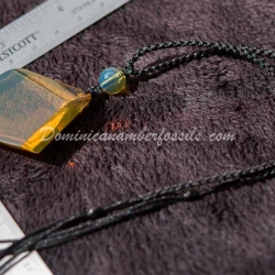 Faceted Dominican Amber Pendant 5