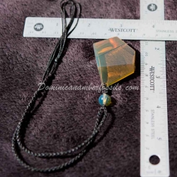 Faceted Dominican Amber Pendant 6
