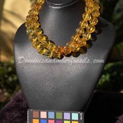 Fancy Beads Dominican Amber Collar