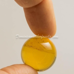 Genuine Dominican Amber Clear Sphere 7