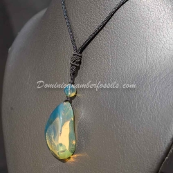 Genuine Dominican Sky Blue Amber Pendant 11