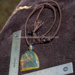 Green Amber Amulet 7