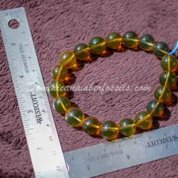 Green Amber Stretching Bracelet