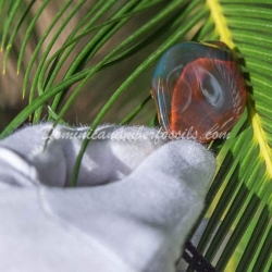 Half Polished Bluish Green Pendant 3