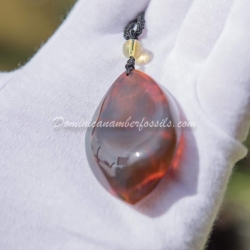 Half Polished Bluish Green Pendant