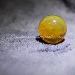 Large Clear Dominican Amber Sphere 3