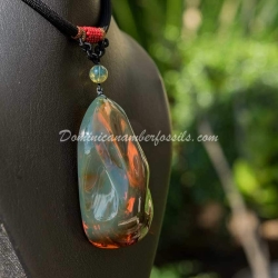 Large Crystal Clear Green Pendant 7