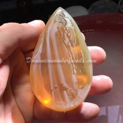 Large Green Amber Pendant From La Bucara 14