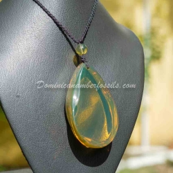 Large Green Amber Pendant From La Bucara 7