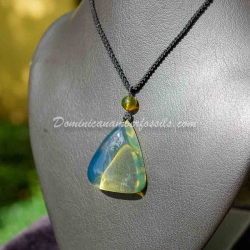 Lemon Blue Amber Pendant 11