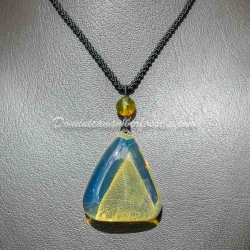 Lemon Blue Amber Pendant 12