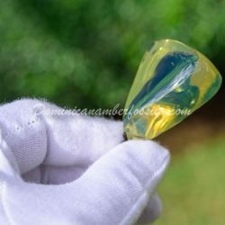 Lemon Blue Amber Pendant 2