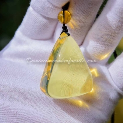 Lemon Blue Amber Pendant 3