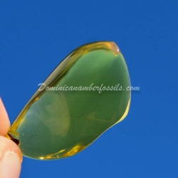 Lemon Bluish Green Amber Pendant