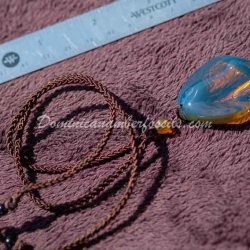 Navy Blue Amber Pendant 6