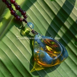 Original Dominican Blue Amber Pendant 2
