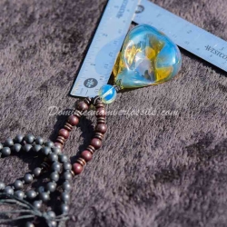 Original Dominican Blue Amber Pendant 4
