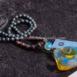 Original Dominican Blue Amber Pendant 6