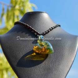 Original Dominican Blue Amber Pendant 8