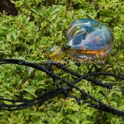 Purple Blue Dominican Amber Pendant 3
