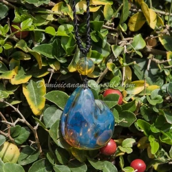 Purple Blue Dominican Amber Pendant 6