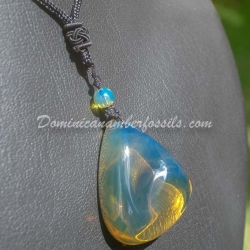 Skuy Blue And Green Pendant With Flame Pattern 3