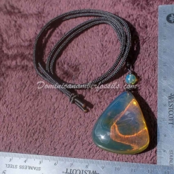 Skuy Blue And Green Pendant With Flame Pattern 5