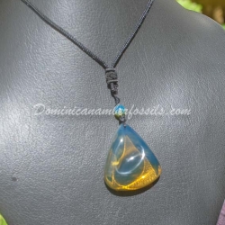 Skuy Blue And Green Pendant With Flame Pattern