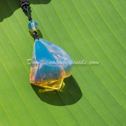Sky Blue Amber Pendant 3