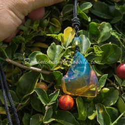 Sky Blue Amber Pendant 6