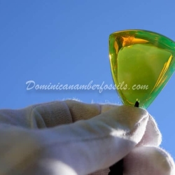 Sky Blue Dominican Amber Pendant