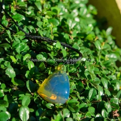 Sky Blue Dominican Amber Pendant 3