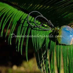 Sky Blue Dominican Amber Pendant 5