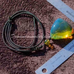 Sky Blue Dominican Amber Pendant 6