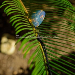 Sky Blue Dominican Amber Pendant 8