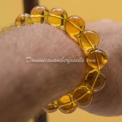 Stretching Bead Bracelet With Fossils 2