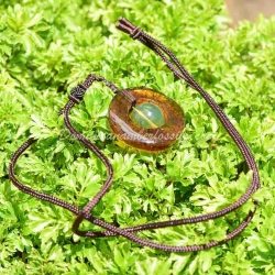 Stylish Pendant With Disk And Bead 1