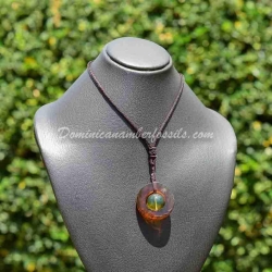 Stylish Pendant With Disk And Bead 9